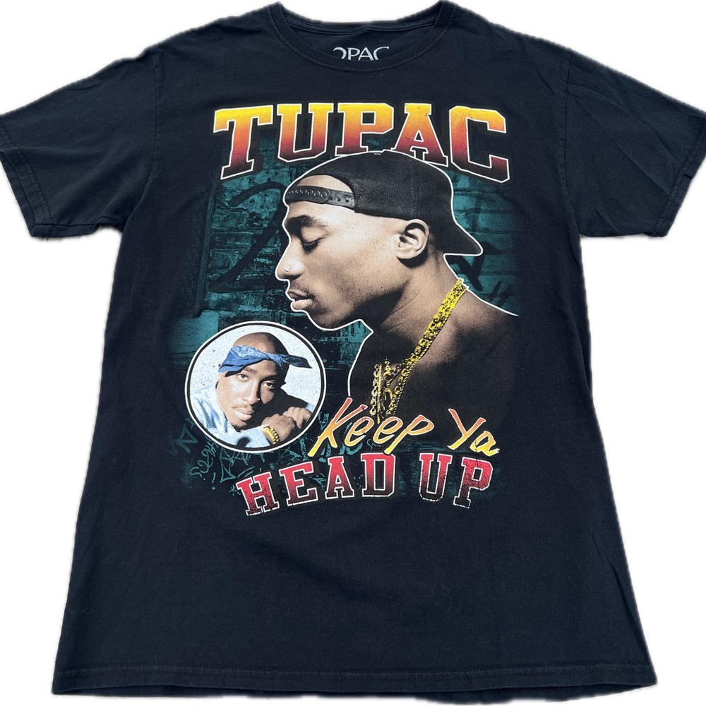 Black Graphic Tupac T-Shirt